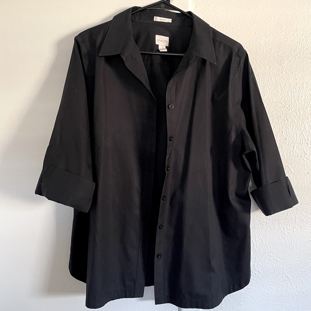 Chico’s size 3 no-iron button down
